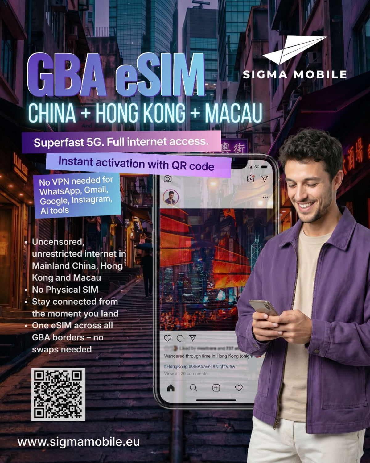 China-, Hongkong- und Macau-eSIM